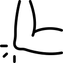 Illustration showing the elbow joint.